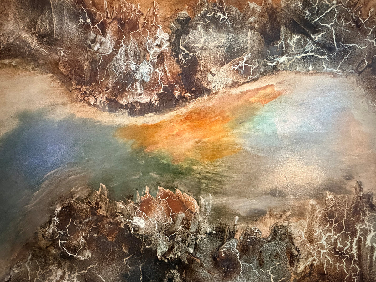 "Dyvigs stille favn" Str. 100 x 150 cm