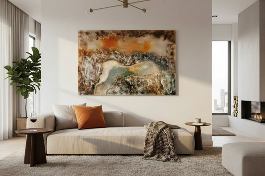 "Dyvigs stille favn" Str. 100 x 150 cm