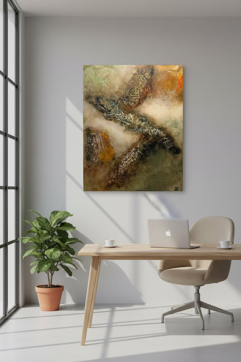 "Under overfladen" Str. 80 x 120 cm