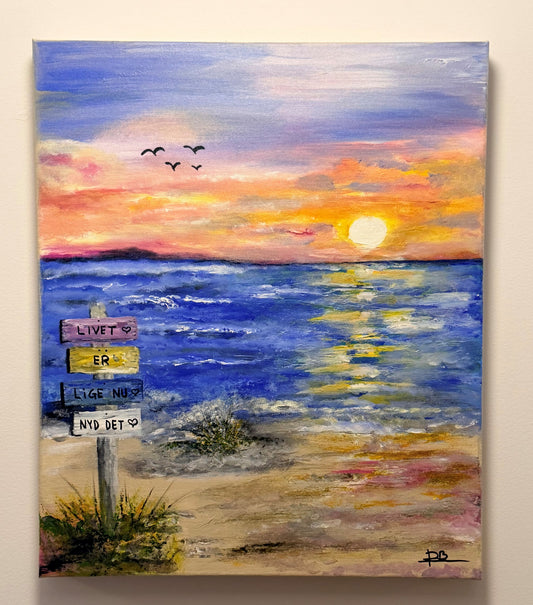 "livet-er-lige-nu" Str. 50 x 60 cm