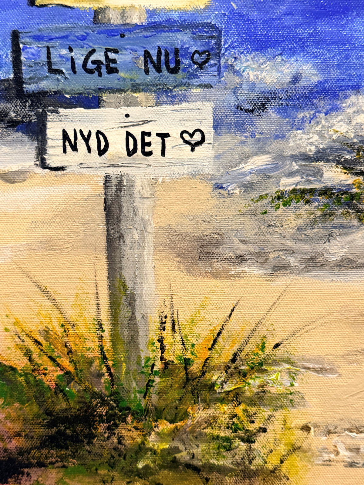 "livet-er-lige-nu" Str. 50 x 60 cm