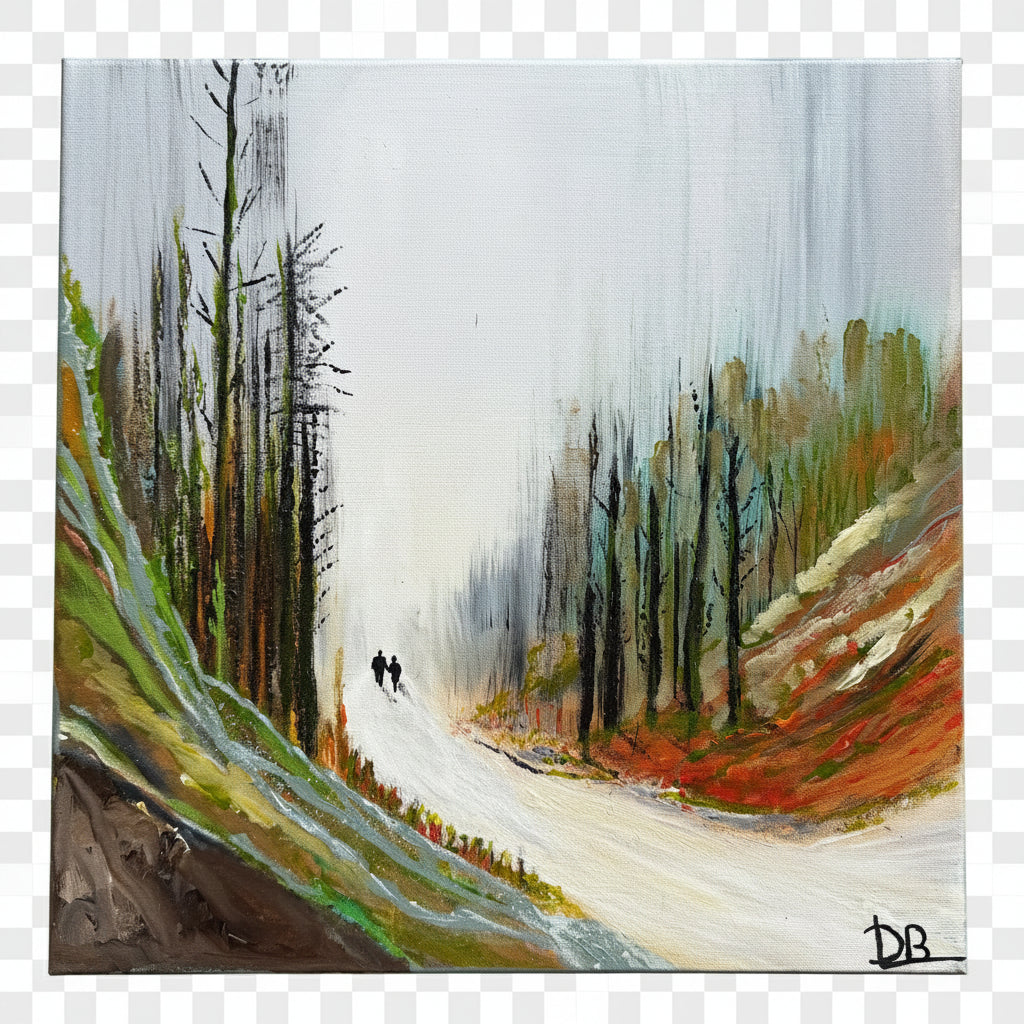 "Skovens magi" str. 50 x 50 cm