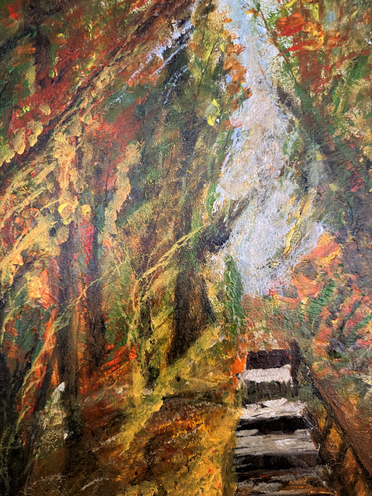 "Trappen gennem skoven" Str. 80 x100